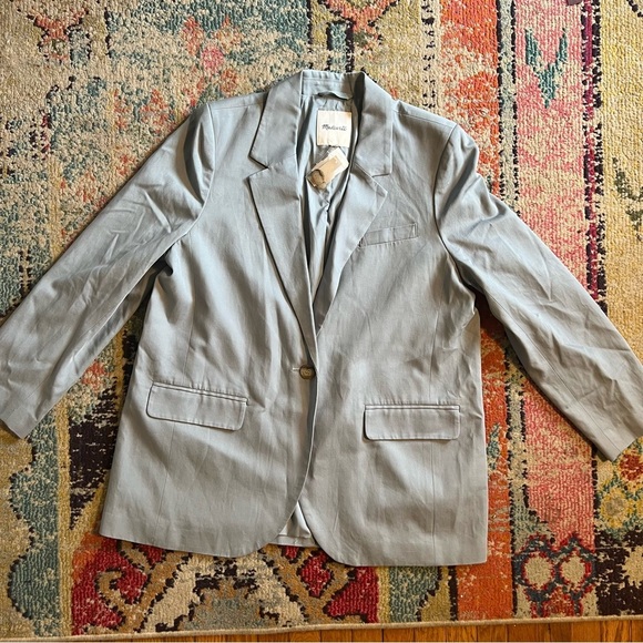Madewell The Petite Larsen Blazer in Drapeweave XL NWT - Picture 2 of 9
